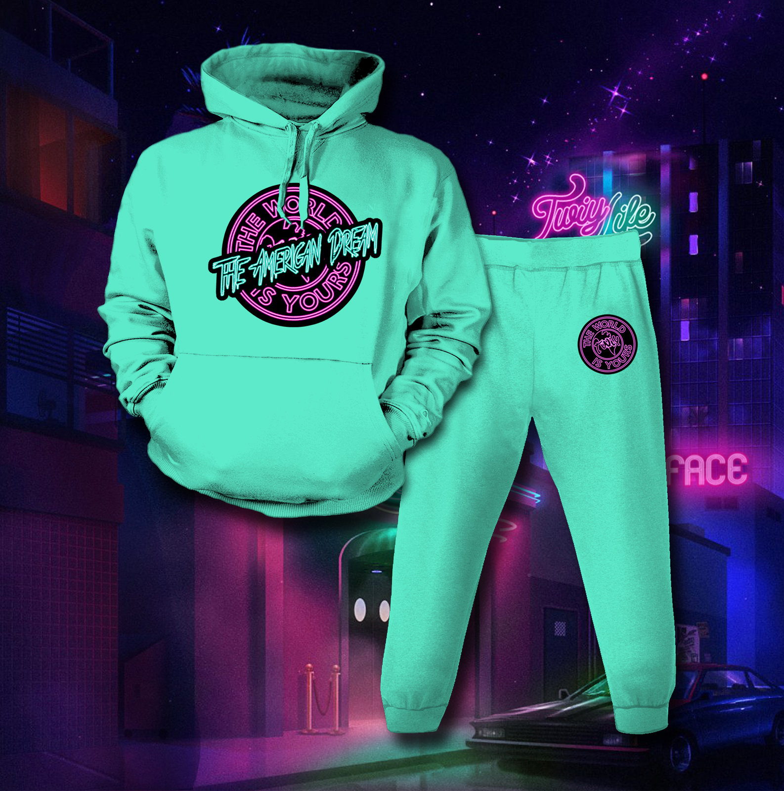 Neon sweatsuit online